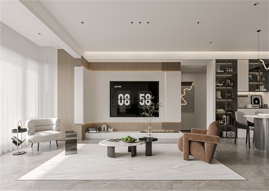 中海世家135平米現代風效果圖