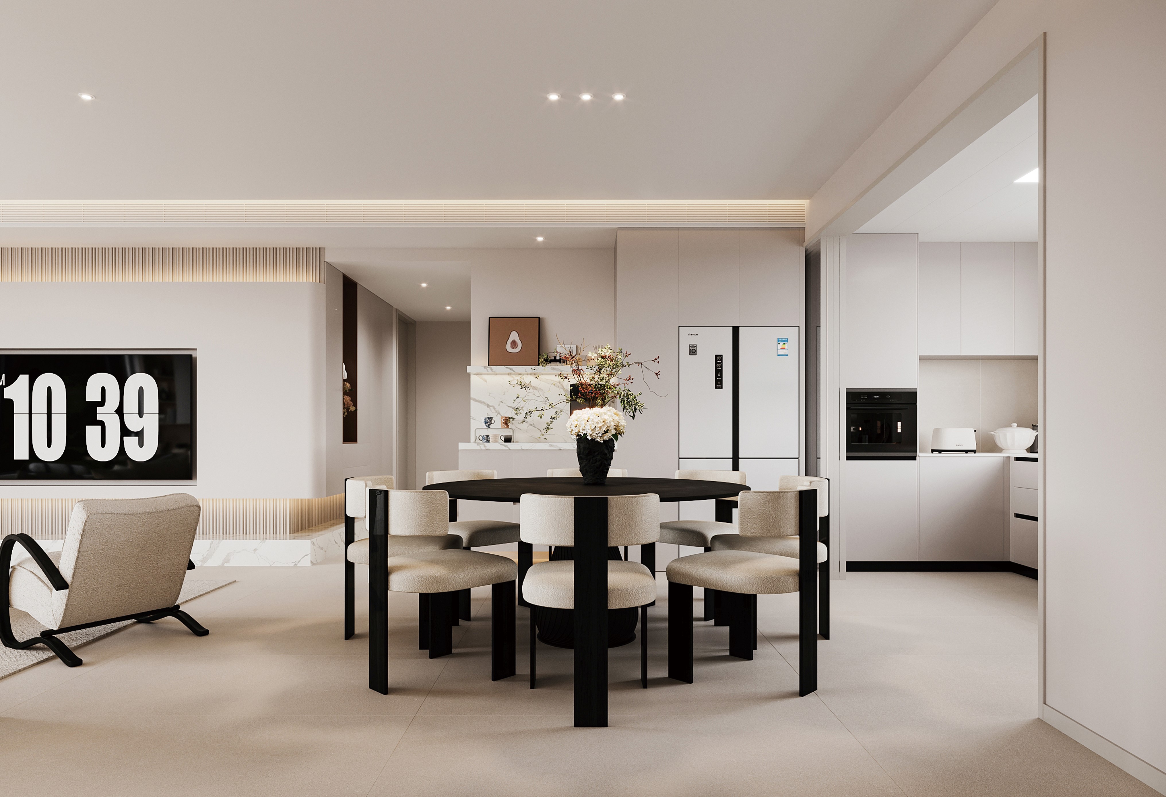 半島華府 | 143㎡詩意奶油風(fēng)，每一個細節(jié)都自帶溫柔暖意