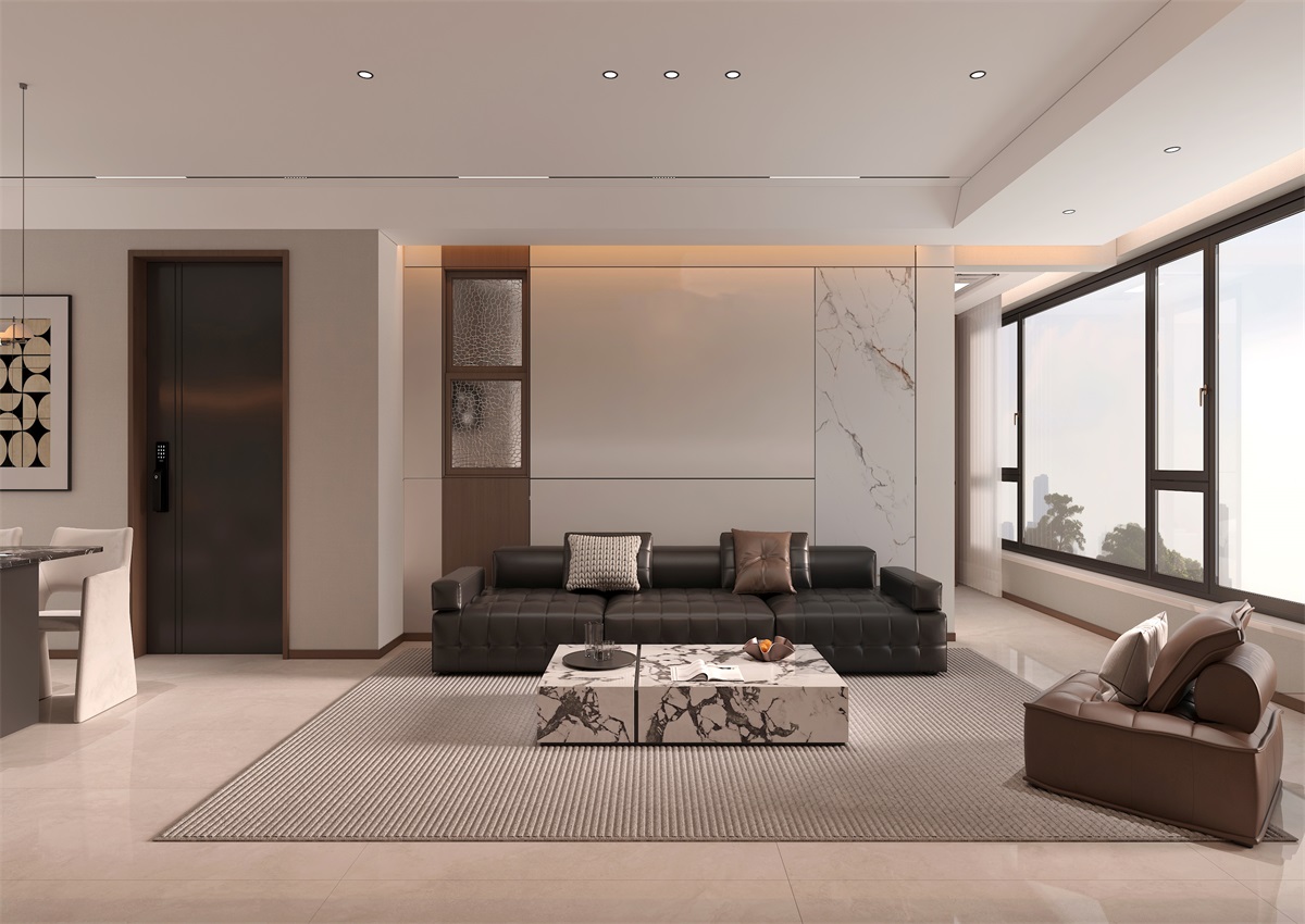 玉庭華府131㎡ | 現(xiàn)代意式+美拉德色系，濃郁棕調(diào)的電影氛圍直接封神！