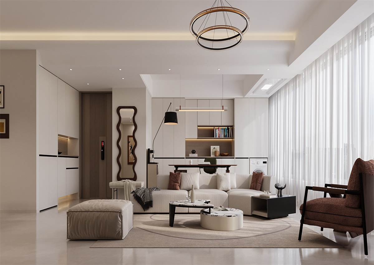 中海尚學(xué)府135㎡ | 為什么都喜歡奶油風(fēng)？看完她家我知道了