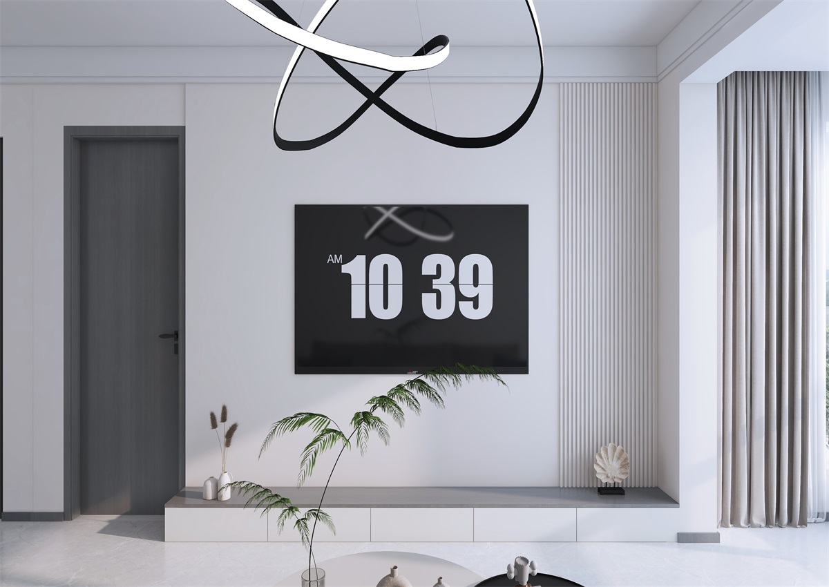 攬秀苑110㎡ | 小戶型裝修模板來了！現(xiàn)代簡約風(fēng)+黑白灰百看不膩