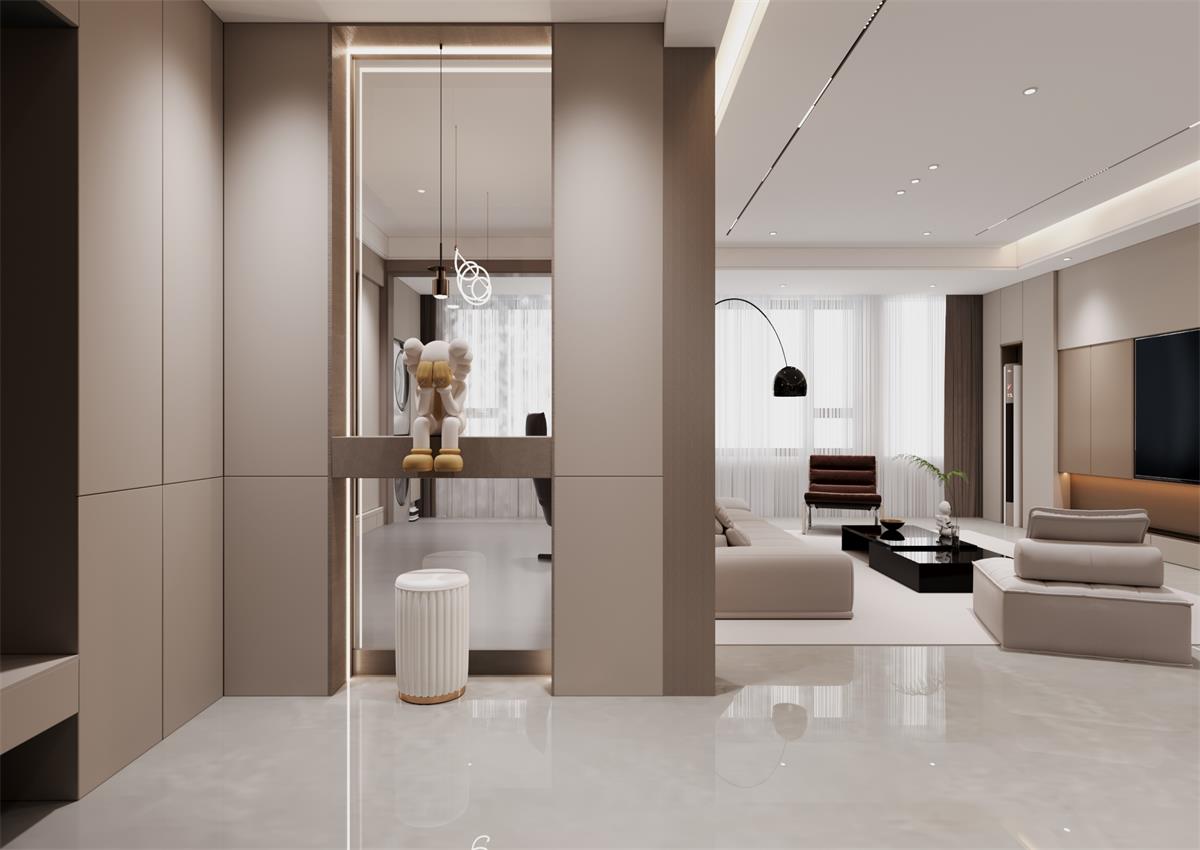 玉庭華府146㎡ | 自帶高級(jí)感的意式極簡(jiǎn)家，一進(jìn)門就想哇塞！