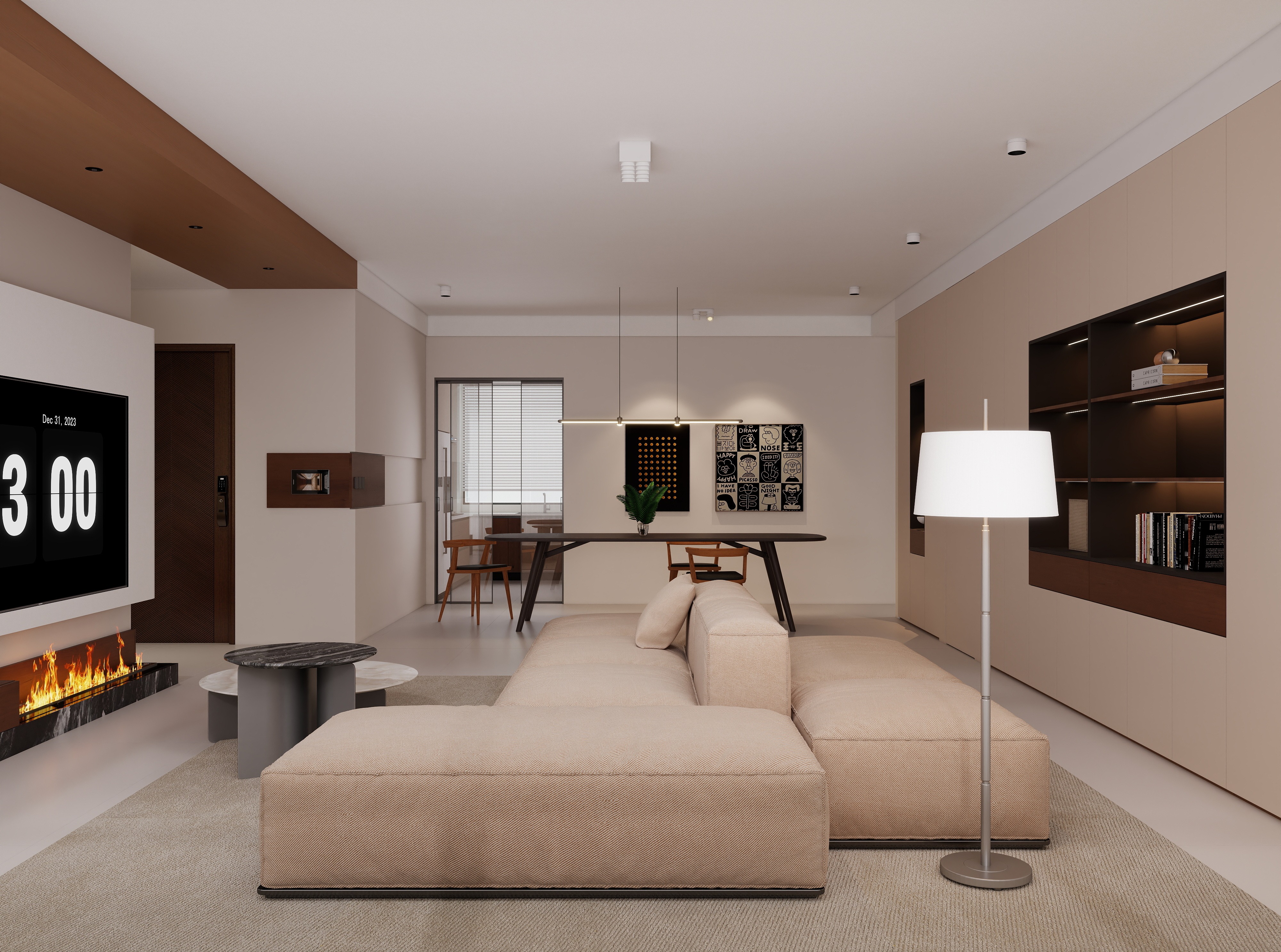 民生北府143㎡ | 極簡主義的生活哲學，在市中心過上隱居生活~