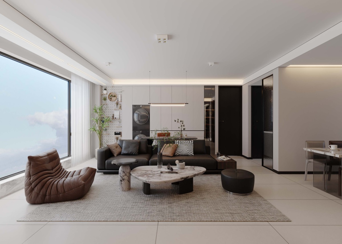 光耀上院128㎡ | 高效“去班味”的舒適現(xiàn)代風(fēng)！開啟治愈系慢生活~