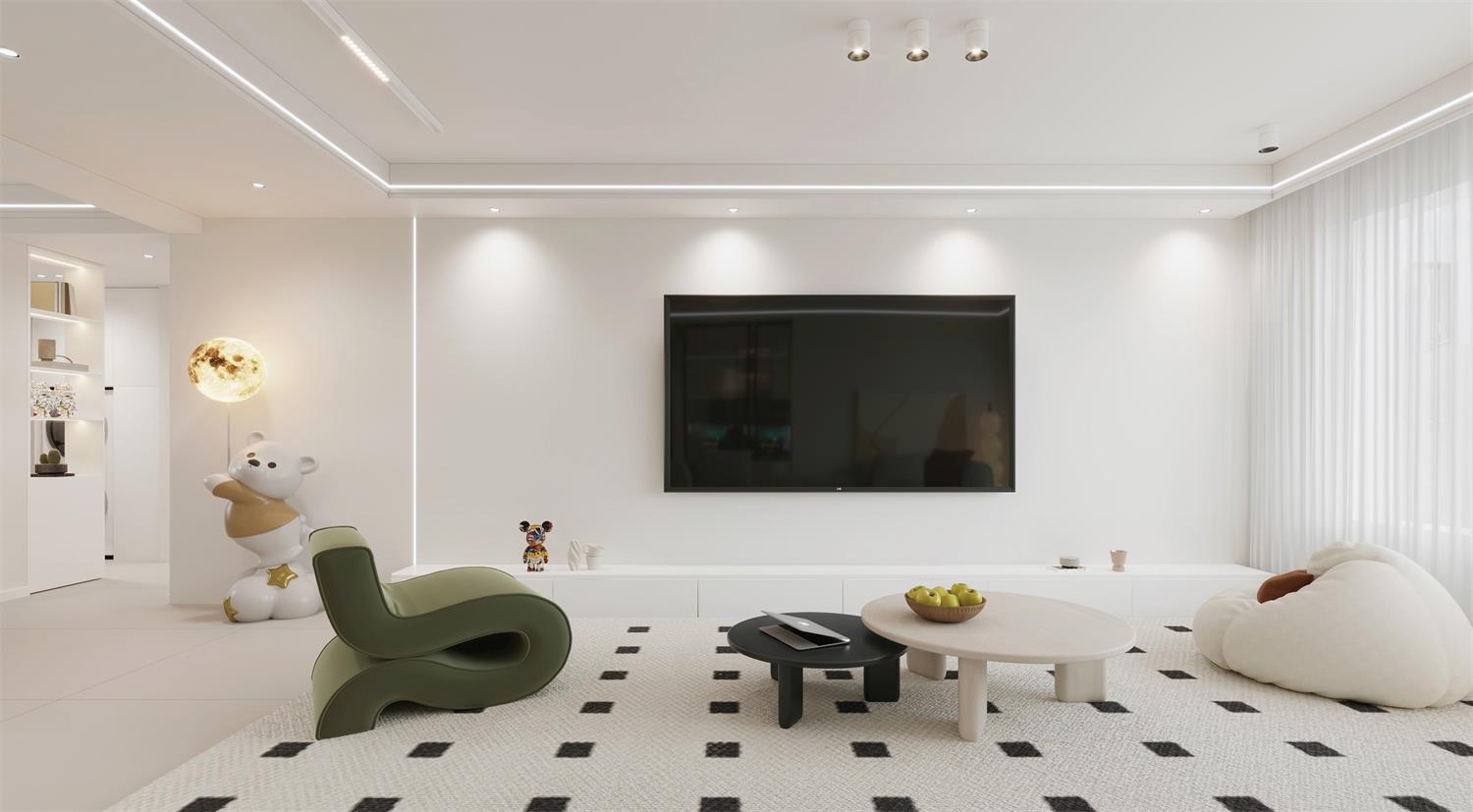 閱海萬家G2區(qū) | 144m2軟軟糯糯奶油風(fēng)，一眼就淪陷的治愈感！