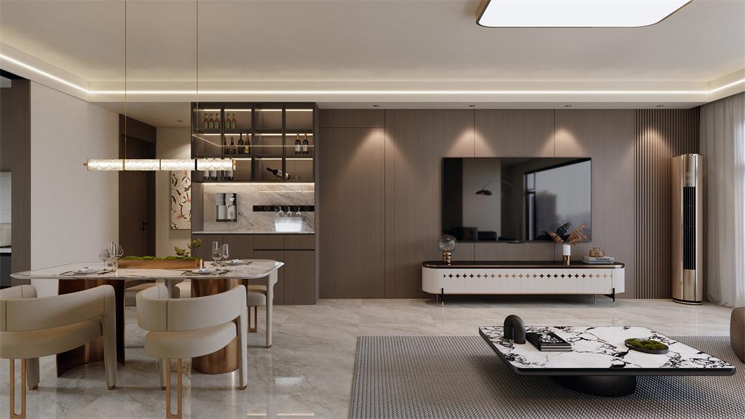 中海觀園132㎡ | 拯救審美疲勞！暖棕意式風(fēng)的家，溫暖又松弛